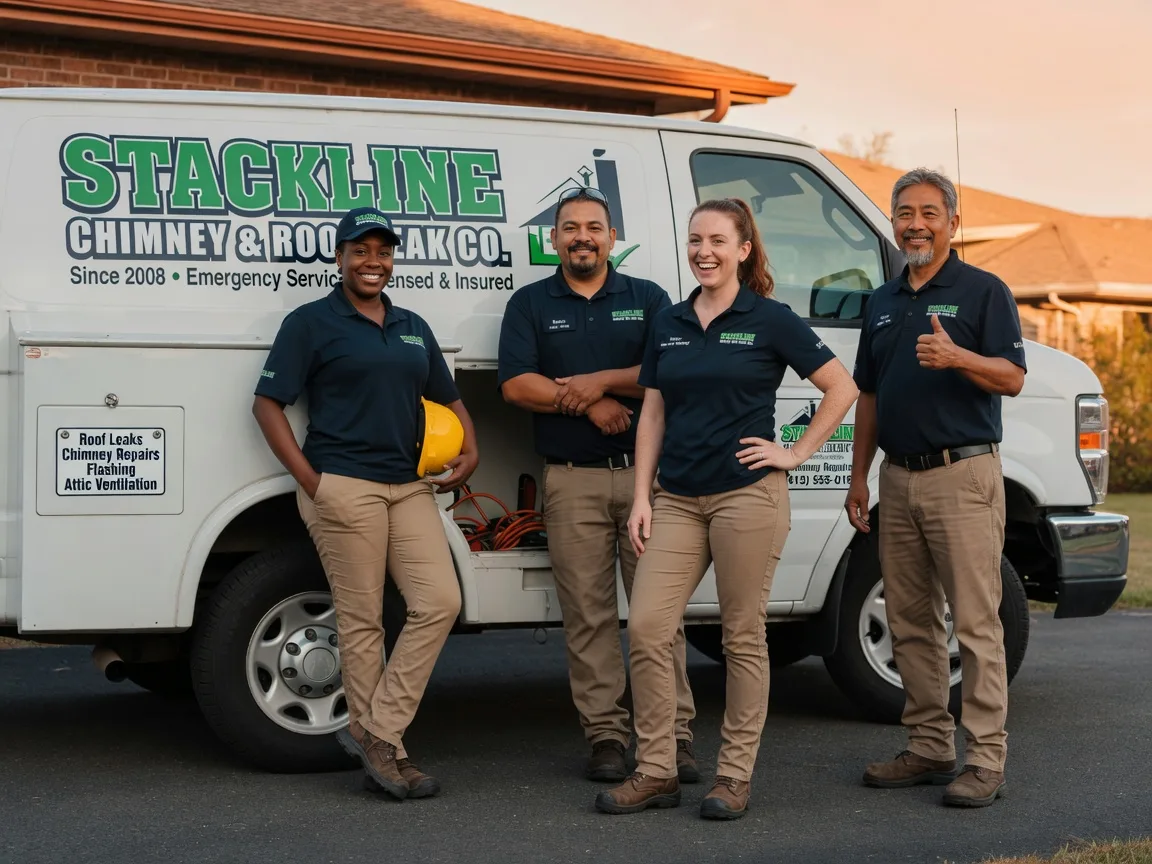 Chimney flashing repair company in Oak Vale, MS